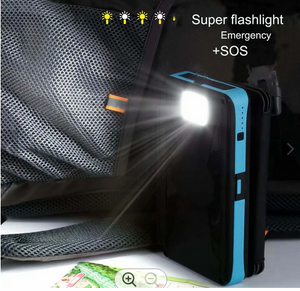 Power Bank with Solar Charger 20000mAh- Camping Light- Outdoor - Waterproof