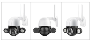 Security Camera 5MP, 12PCS Floodlights,Wireless, Outdoor AI Human Detection, 30M Color Night Vision