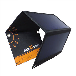 Solar Panel 21W Foldable for  - Camping - Boat - keep your phones and tablets loaded