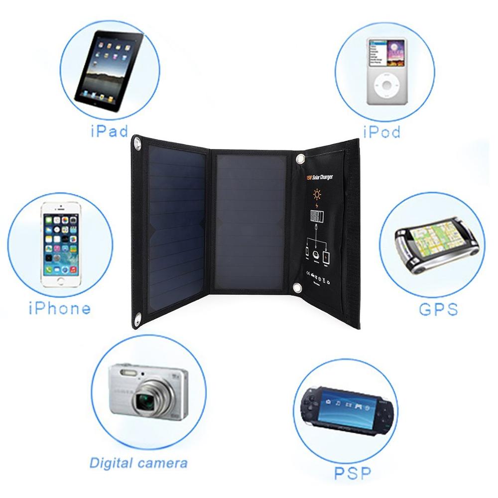 Solar Panel 21W Foldable for Travel - Camping