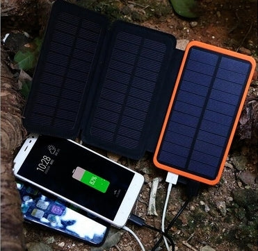 Power Bank with Solar Charger 20000mAh Camping Light Outdoor Waterproof 20000mAh Solar Power Bank
